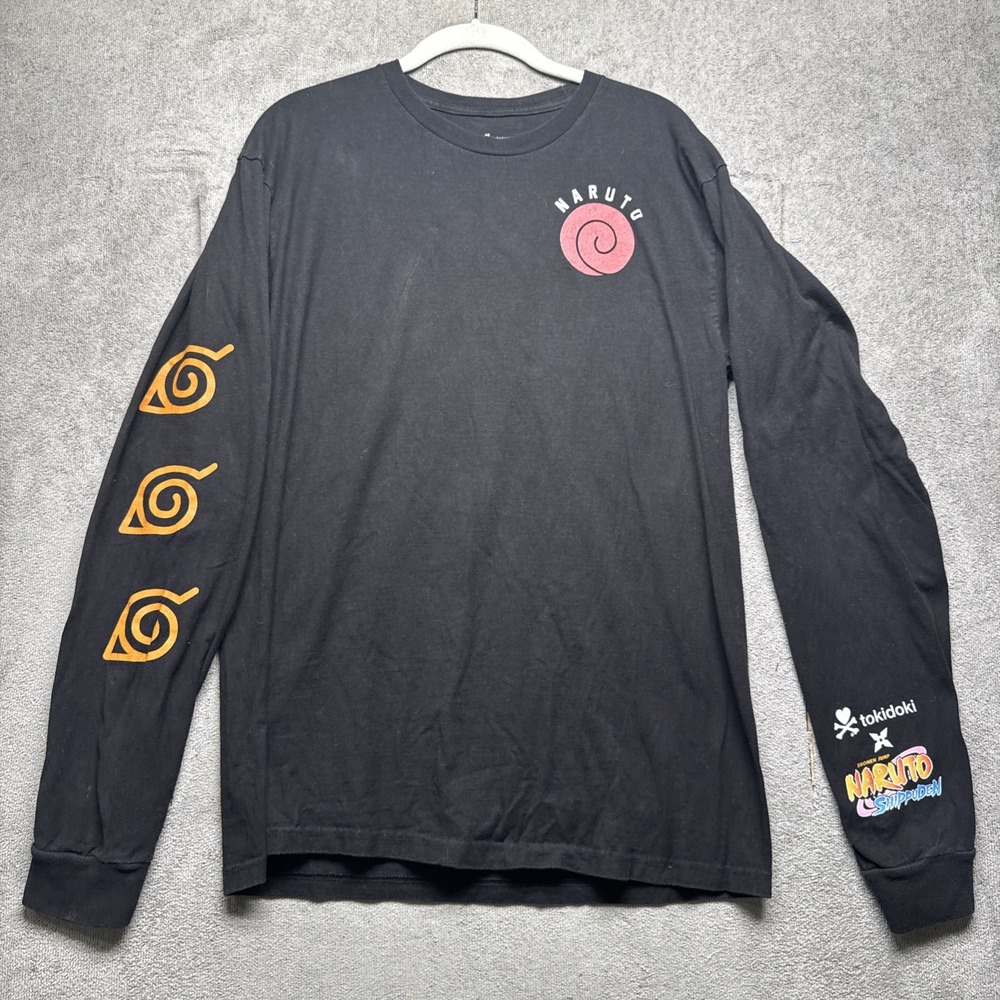 Tokidoki x Naruto Shippuden Black Long Sleeve Graphic T-Shirt Men's Medium